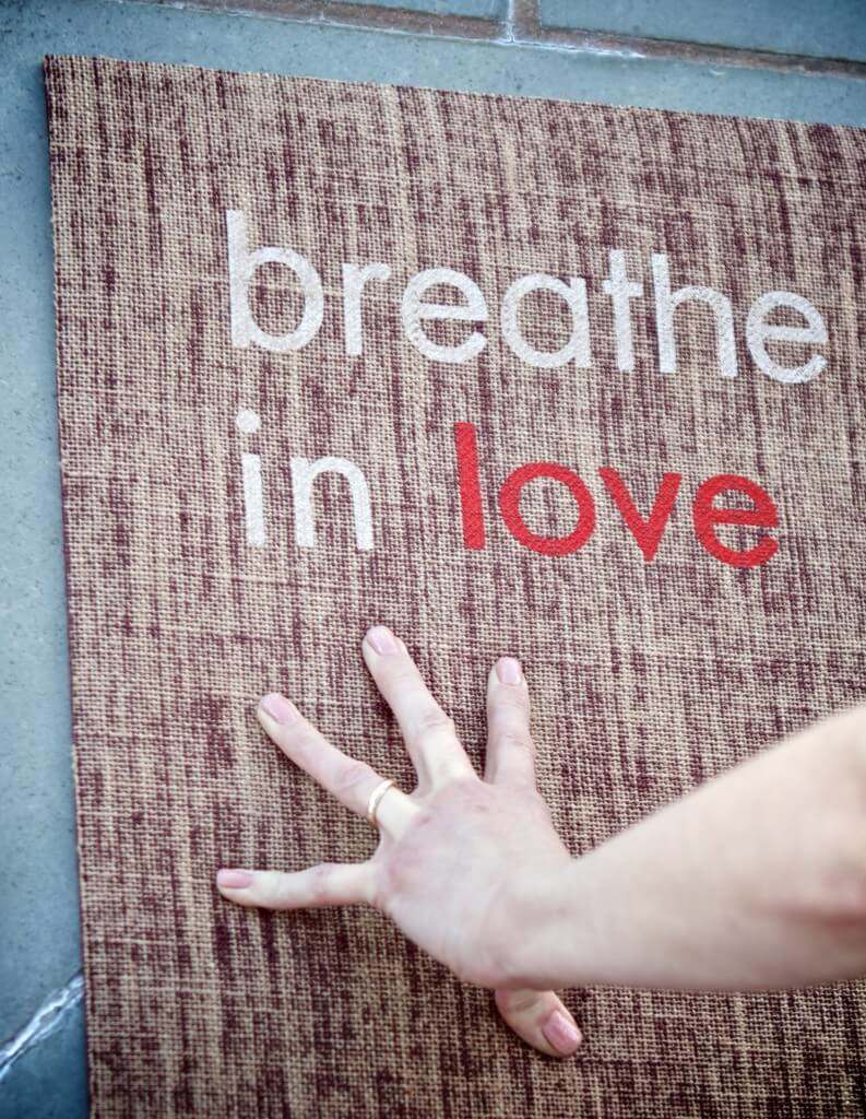 breathe in love