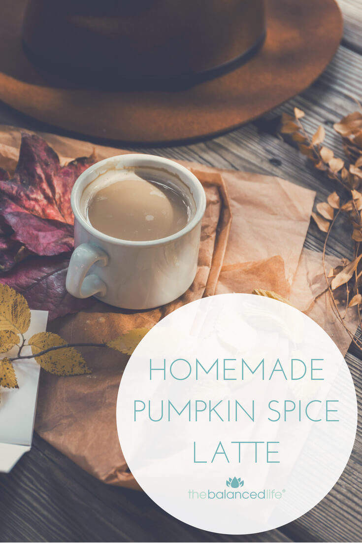 Homemade Pumpkin Spice Latte // The Balanced Life