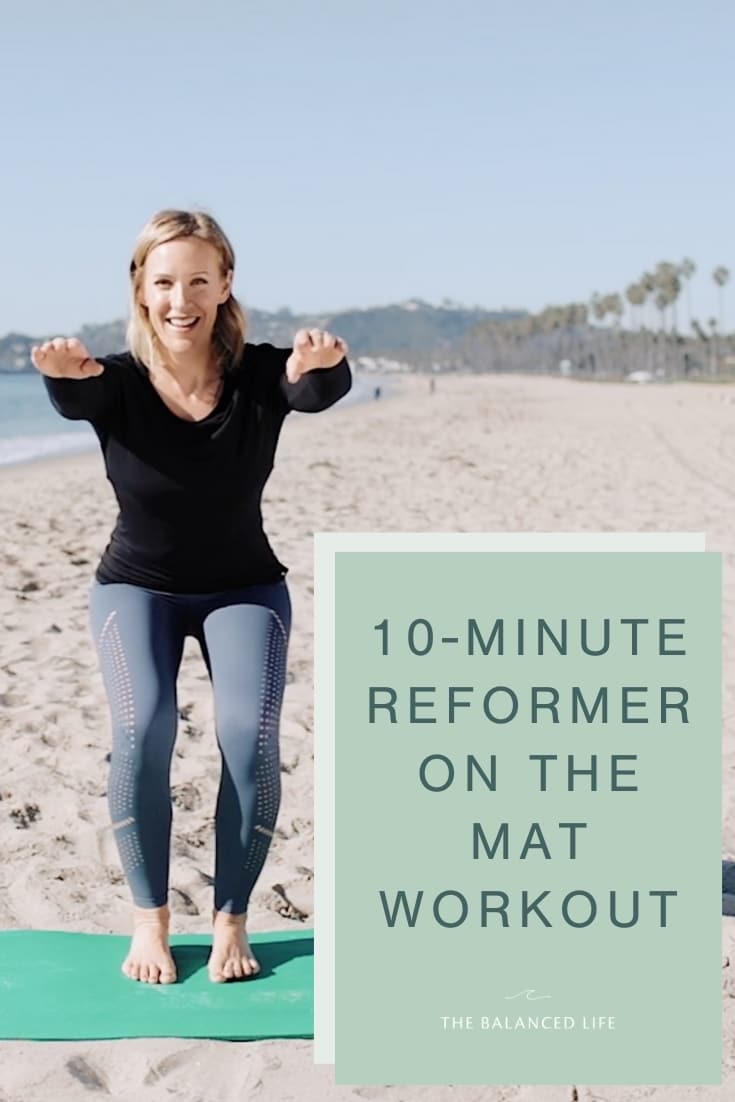 some of my fave Pilates reformer exercises that can be done on mat